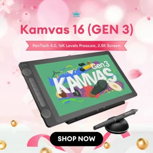 Huion Kamvas 16 (Gen 3) Drawing Tablet
